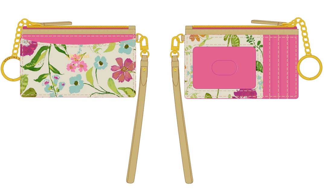 coin purse with floral print