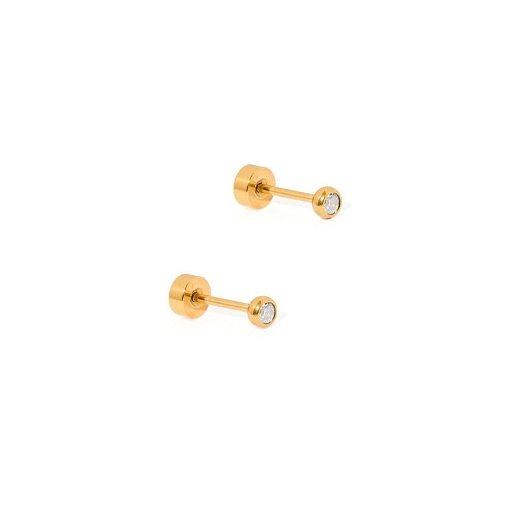 SCREWBACK STUD EARRING
