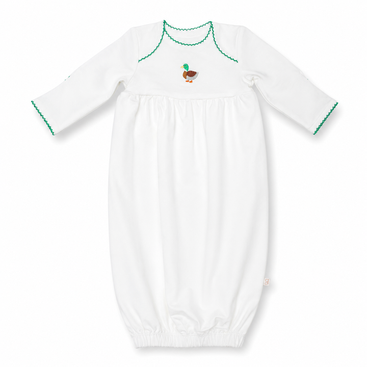 MALLARD EMBROIDERED PIP GOWN