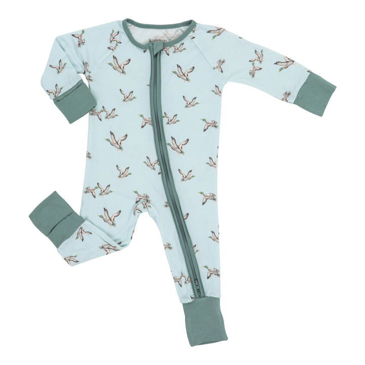 QUACKIN' UP MALLARD ZIPPER ROMPER