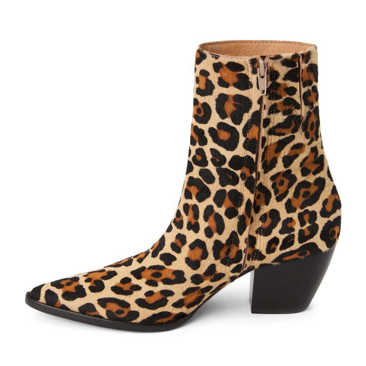 CATY TAN LEOPARD BOOTIE