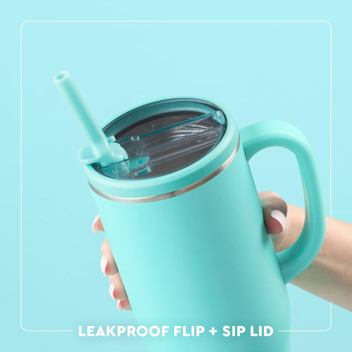flip up straw on mega mug