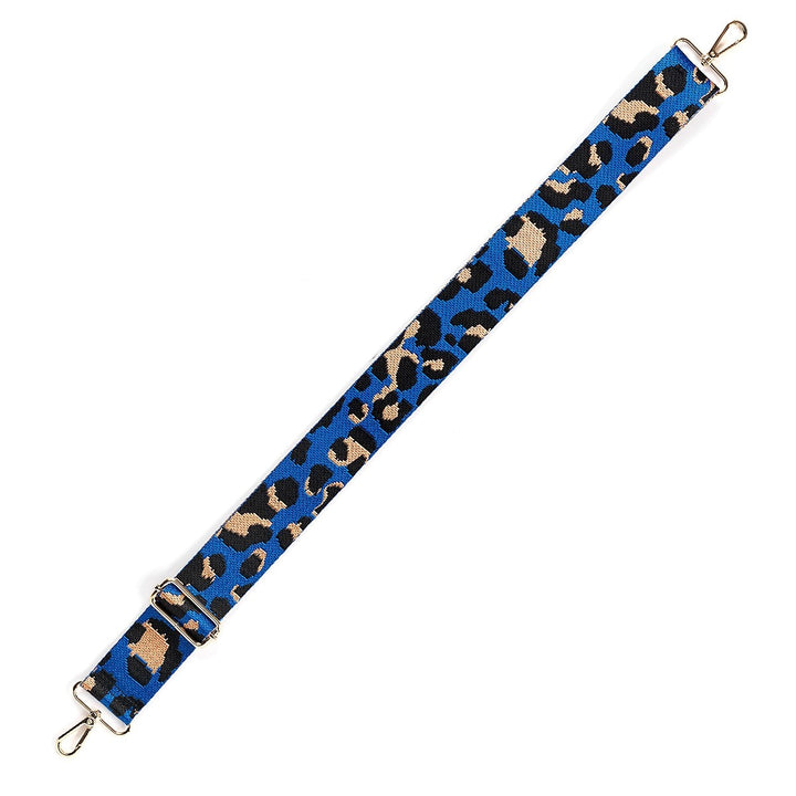 ROYAL BLUE LEOPARD CROSSBODY STRAP