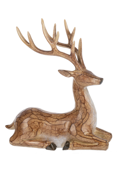 NATURAL DEER FIGURINE