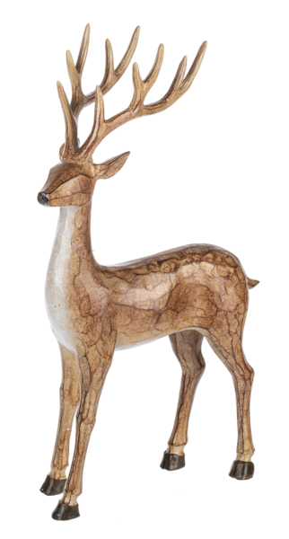 NATURAL DEER FIGURINE