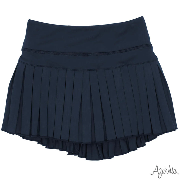 NAVY MINI PLEATED SKORT