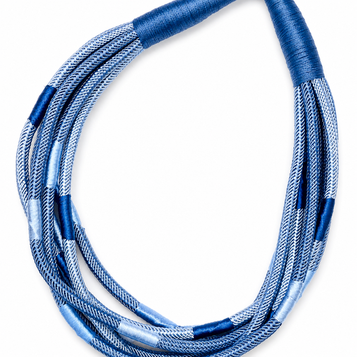 COBALT/NAVY SLUB STRAND NECKLACE