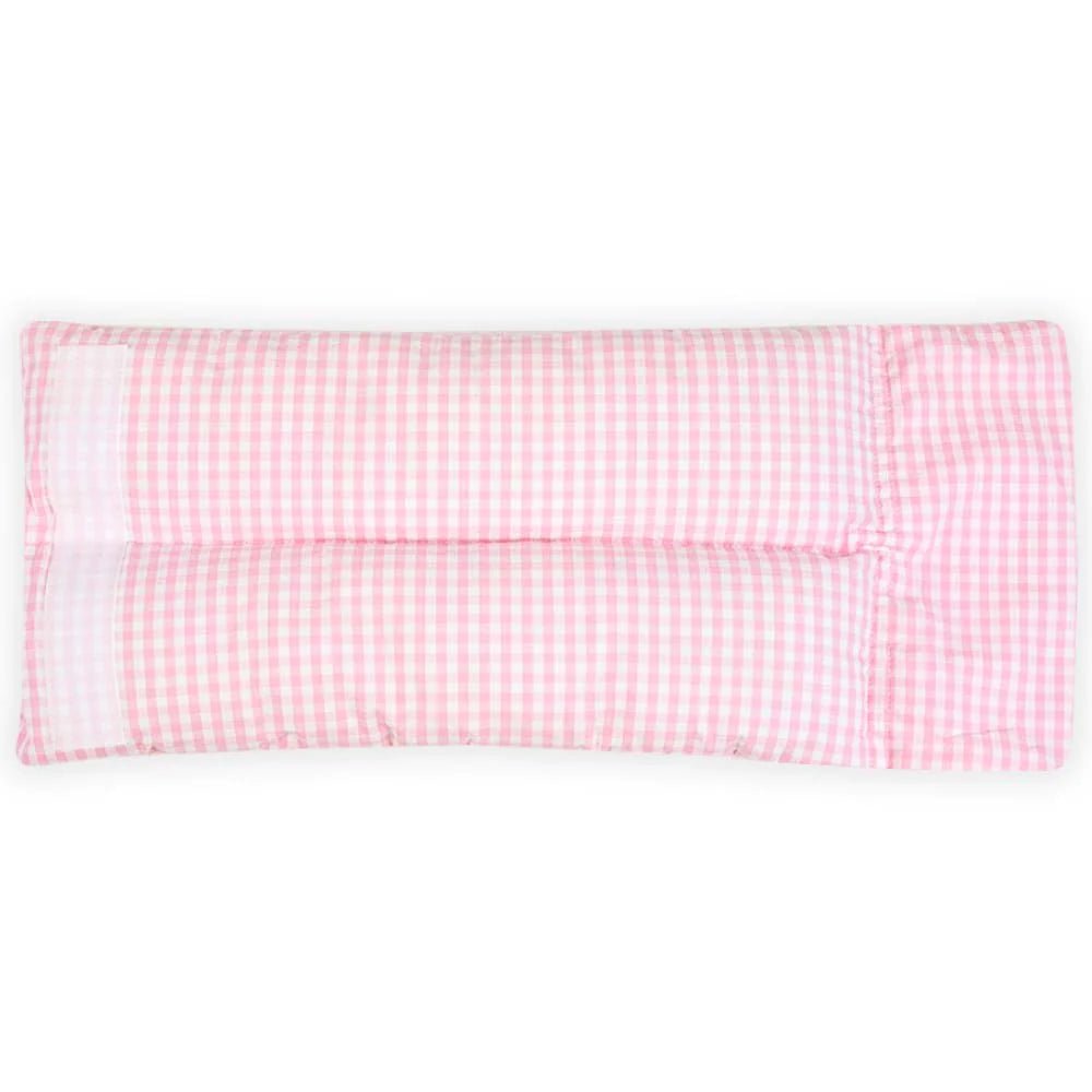 LIGHT PINK CHECK COMFY CRADLE PILLOW