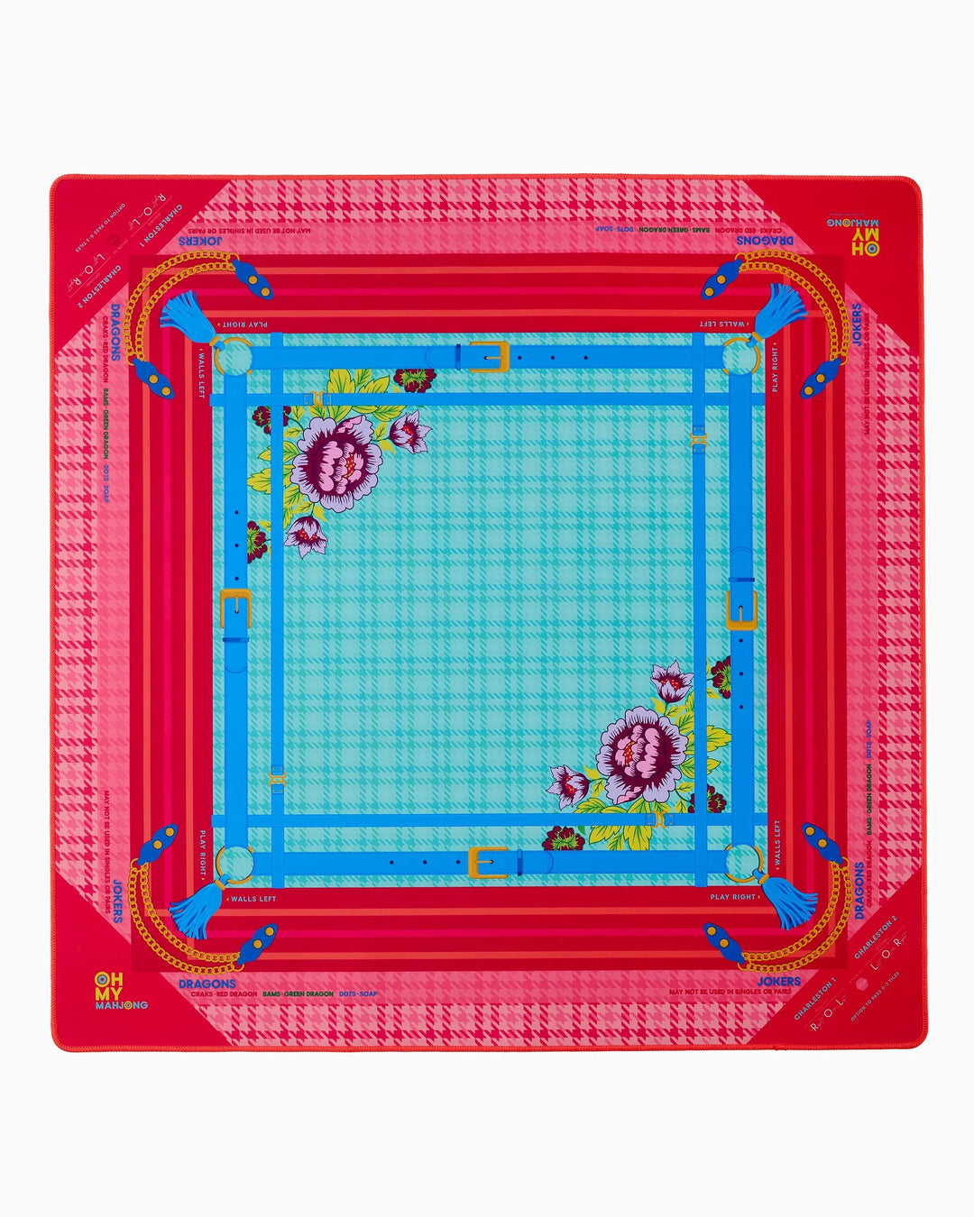 Oh My Mahjong Penelope Mat in Tube mahjong mat in tube for stylish game night table setup | Walker Boutique
