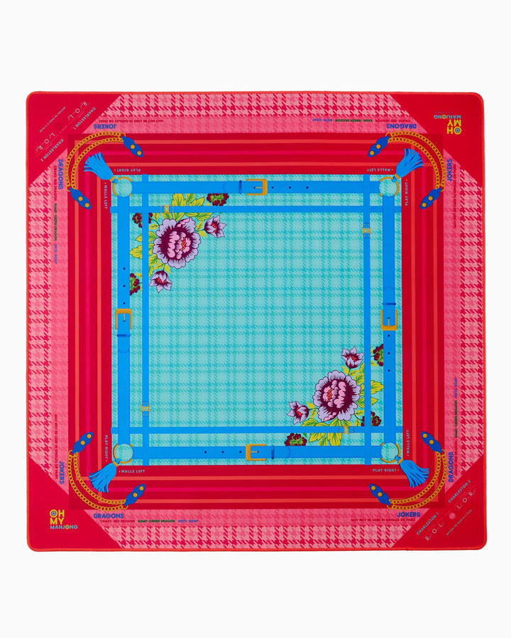 Oh My Mahjong Penelope Mat in Tube mahjong mat in tube for stylish game night table setup | Walker Boutique