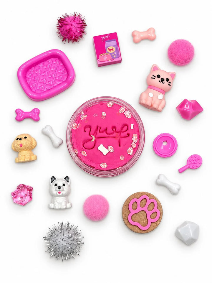 PINK PET SHOP GRAB & GO DOUGH JAR