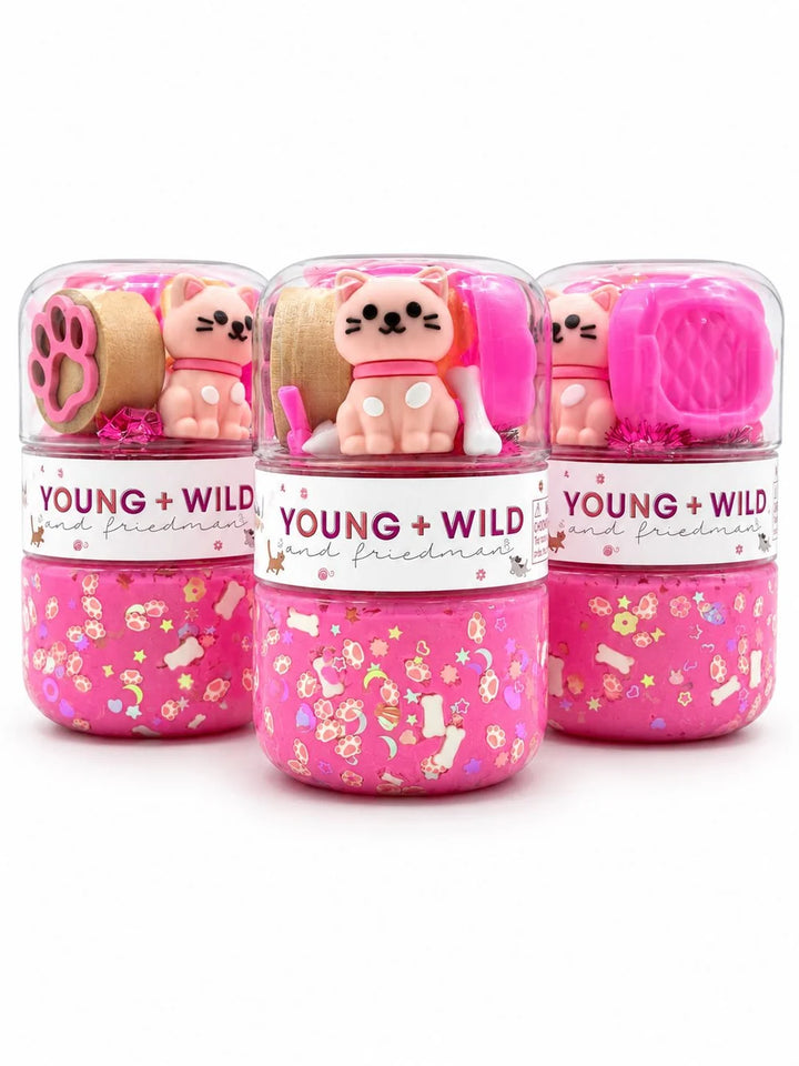 PINK PET SHOP GRAB & GO DOUGH JAR