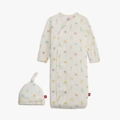 LULLABY SKY PINK MAGNETIC GOWN & HAT SET