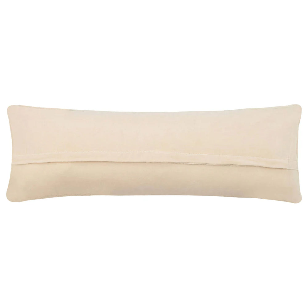 back of lumbar pillow on white background