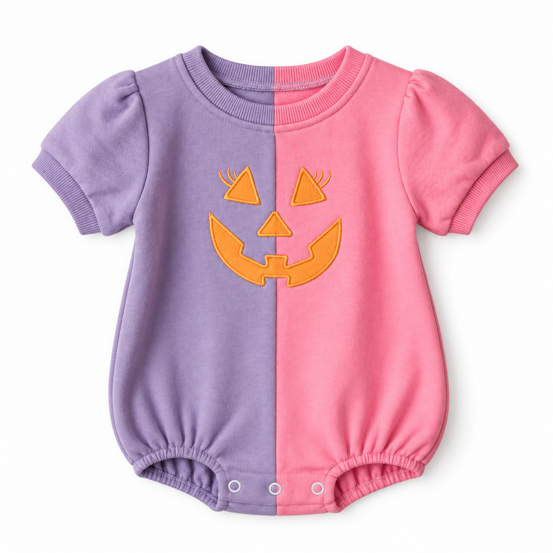 PINK & PURPLE JACK O LANTERN SWEATSHIRT BUBBLE