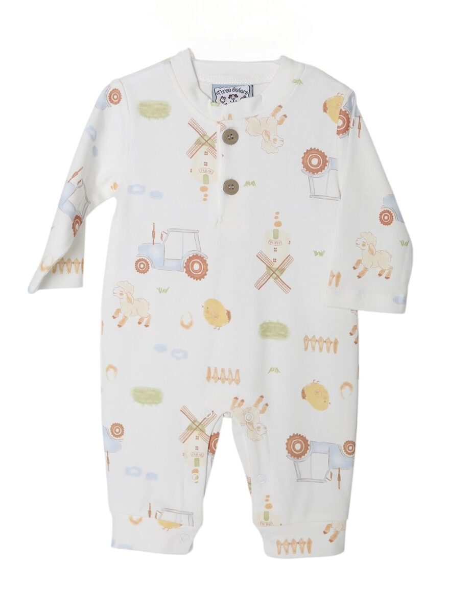 PLAYFUL FARM KARTER ROMPER