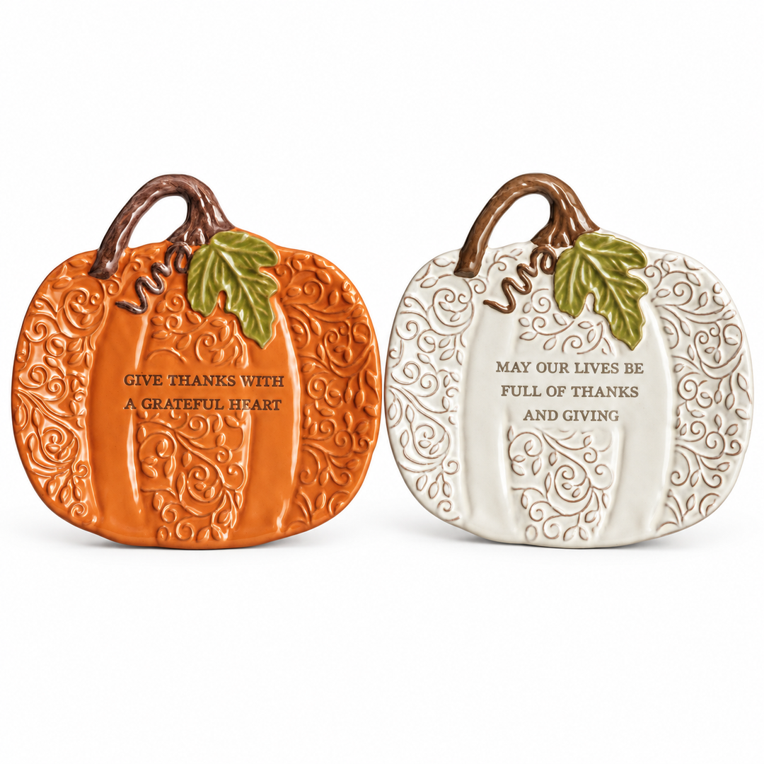 PUMPKIN SENTIMENT PLATE