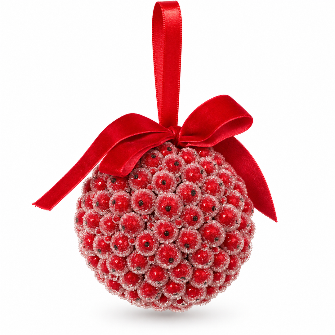 ICED BERRY BALL ORNAMENT