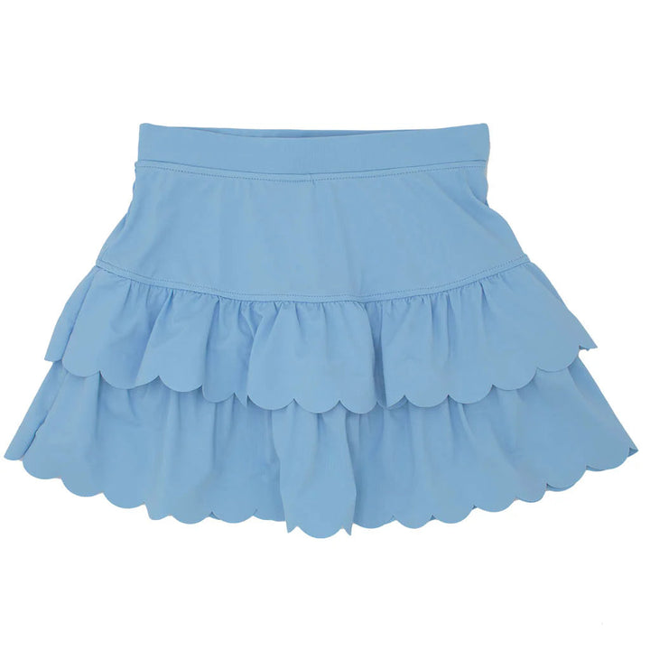 LIGHT BLUE SCALLOPED SKORT