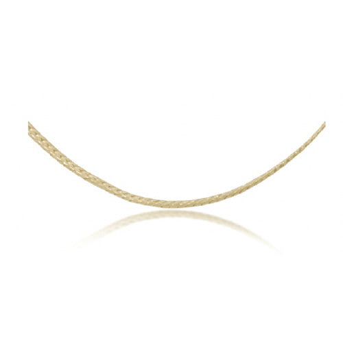 15" CHOKER HERRINGBONE CHAIN - GOLD