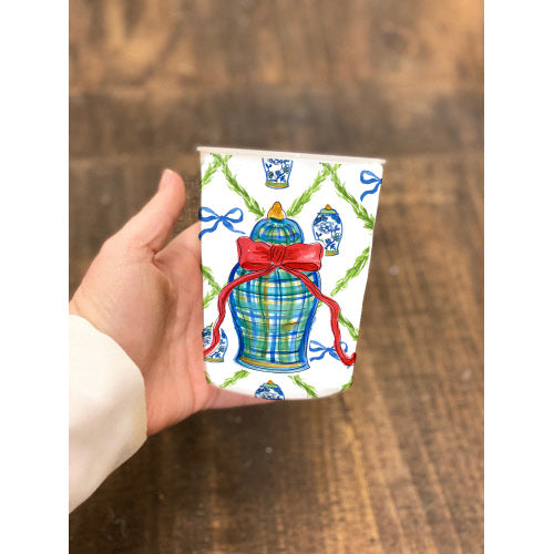 GINGER JAR CHRISTMAS REUSABLE CUPS