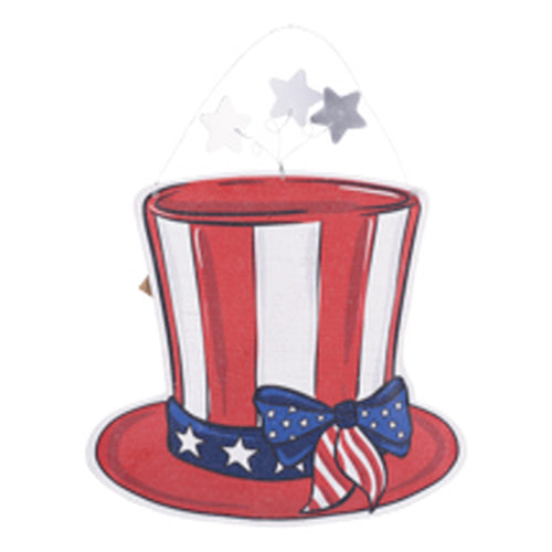 PATRIOTIC HAT/HAPPY NEW YEAR HAT FLAG BURLEE