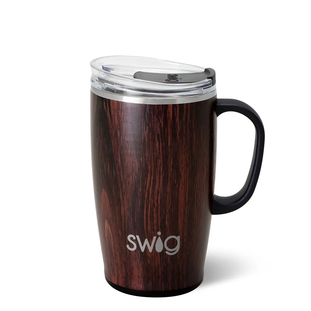 BOURBON BARREL TRAVEL MUG, 18oz