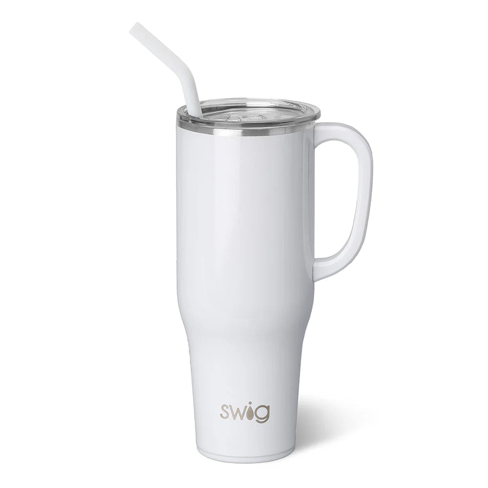 SHIMMER WHITE MEGA MUG