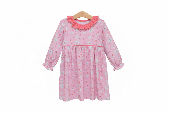 TEA FOR TWO PRINT PINK DRESS