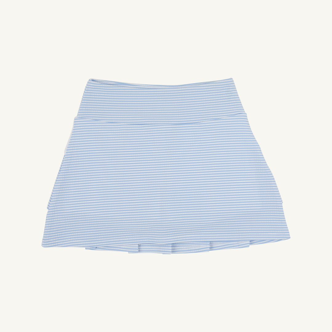 BLUE SEERSUCKER GIRLS SKORT