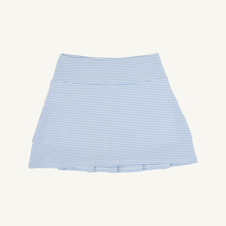 BLUE SEERSUCKER GIRLS SKORT