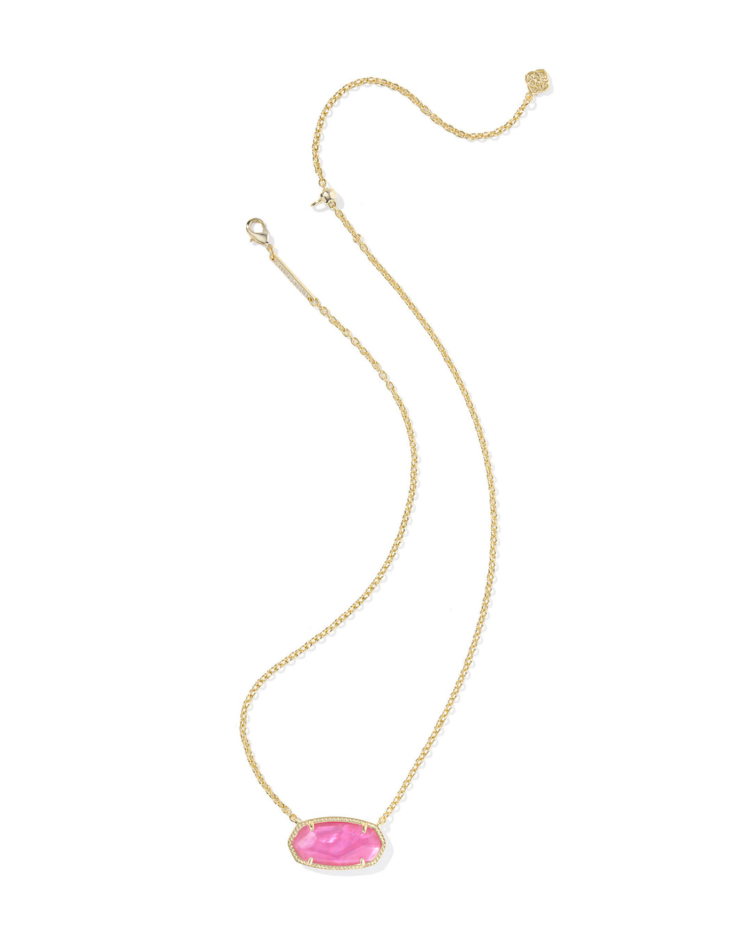 ELISA STATEMENT SHORT PENDANT NECKLACE, GOLD AZALEA ILLUSION