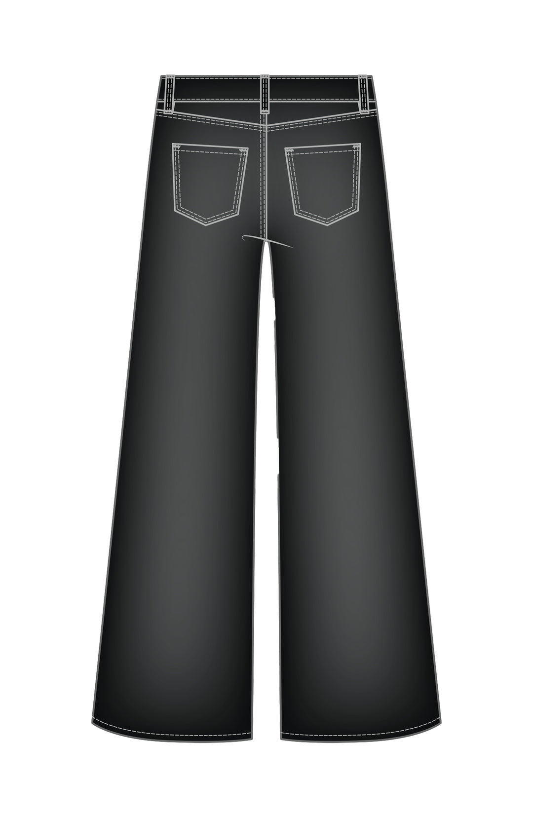 LIVERPOOL: STRIDE CROP WIDE | BLACK RINSE