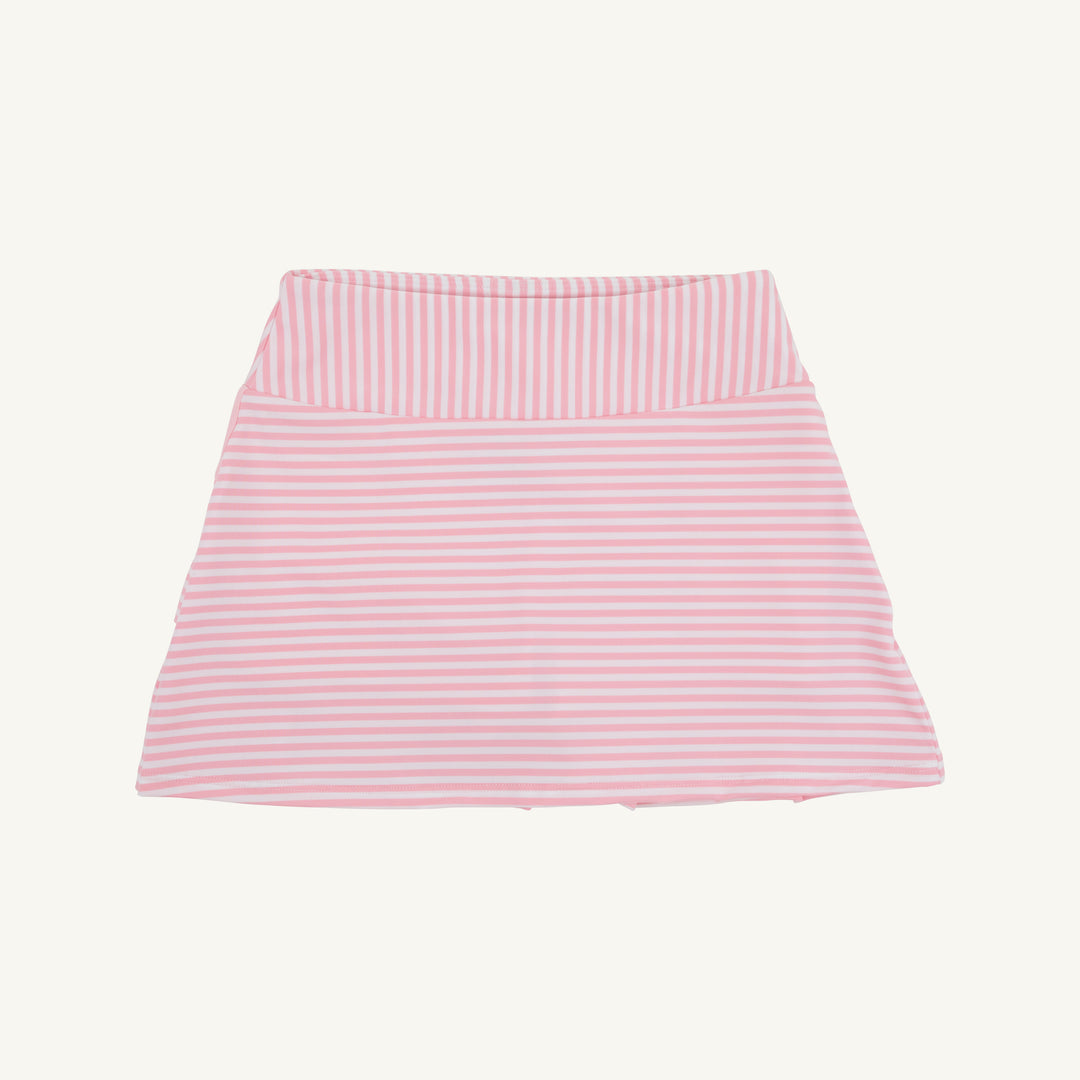 PINK AND WHITE STRIPED GIRLS SKORT