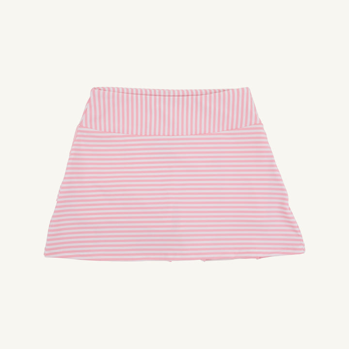 PINK AND WHITE STRIPED GIRLS SKORT