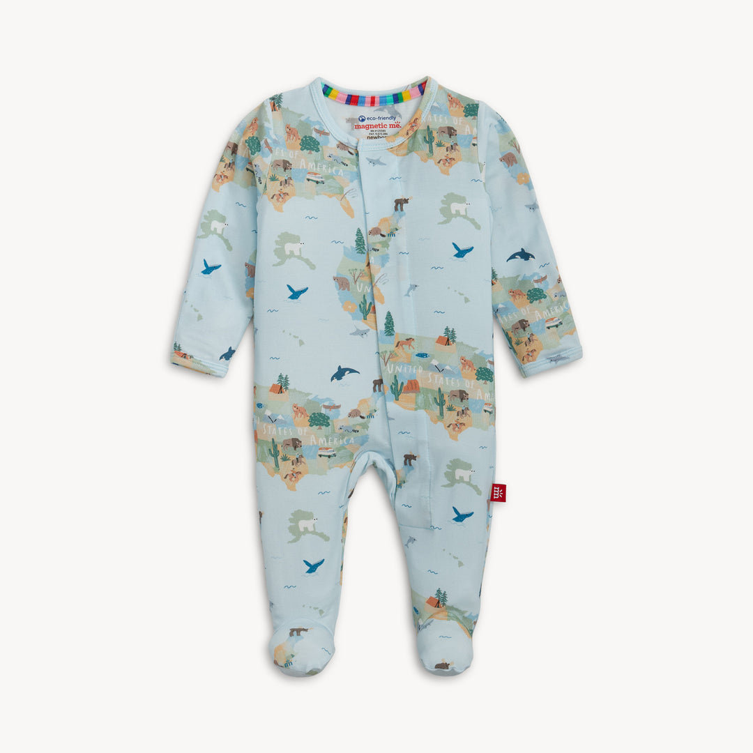 AMERICA THE BEAUTIFUL FOOTIE WITH LANDSCAPE THEME