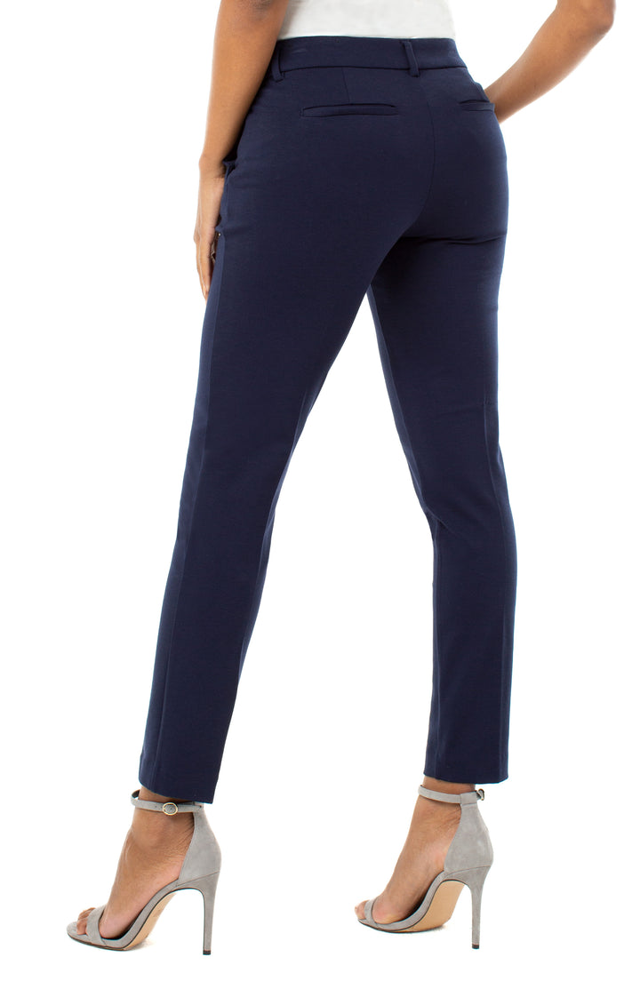 LIVERPOOL: KELSEY KNIT TROUSER SUPER STRETCH | CADET BLUE