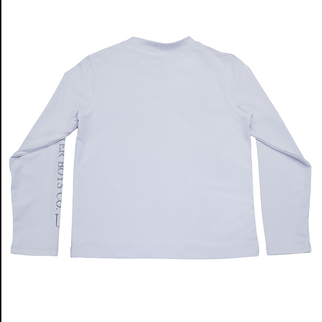 White long-sleeve shirt on a white background