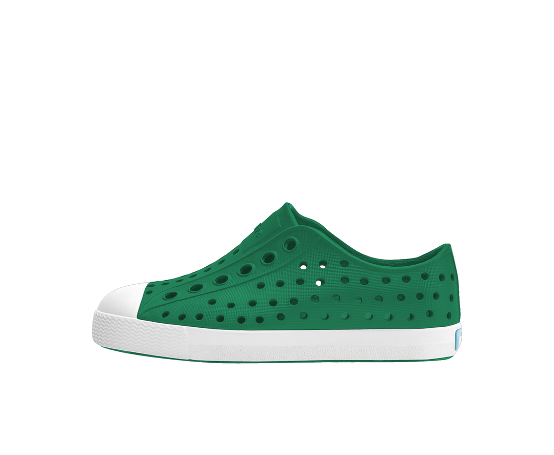 hunter green perforated rubber shoe