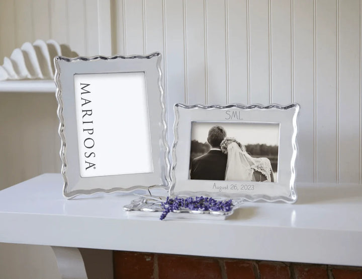 WAVY ENGRAVABLE 4X6 FRAME