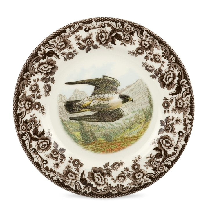 falcon on spode woodland dinner plate