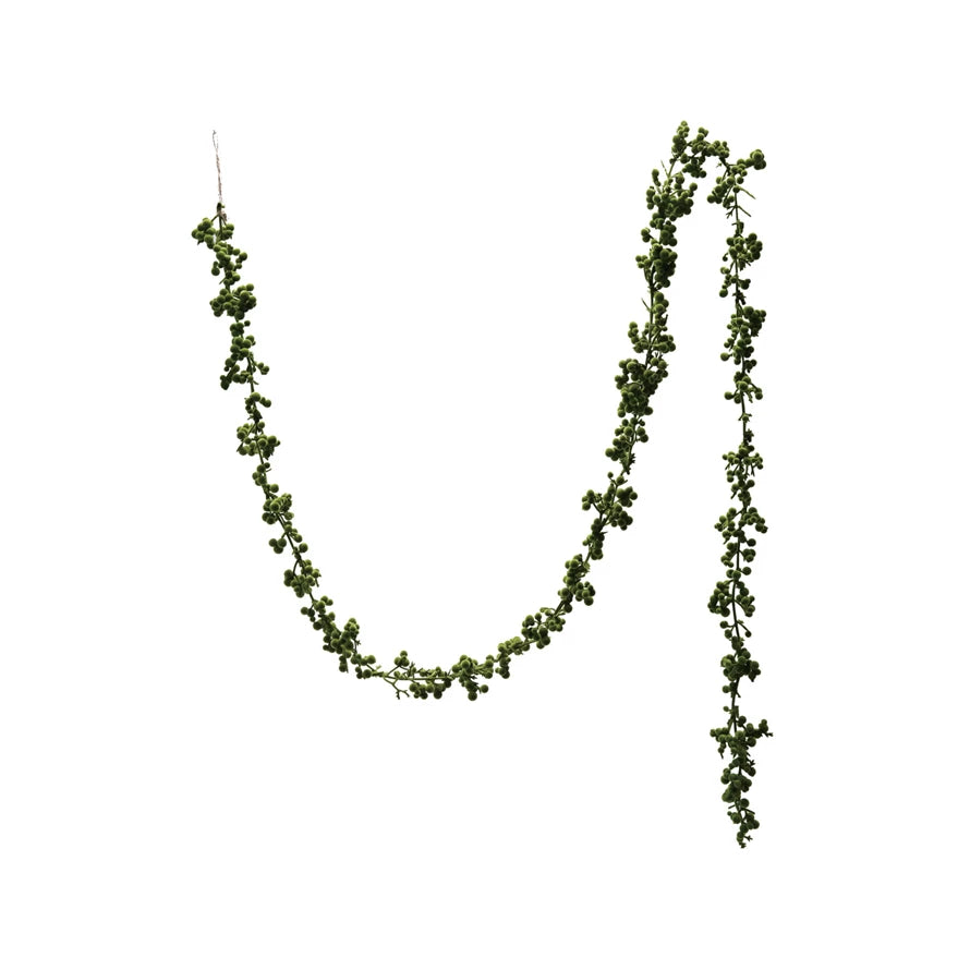 garland green and foam balls