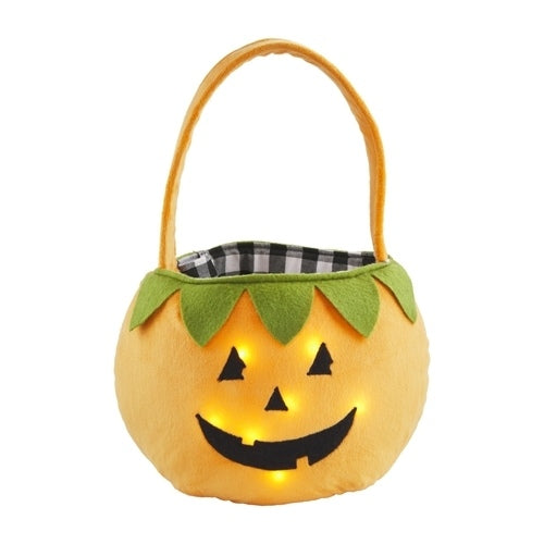 LIGHT UP HALLOWEEN TREAT BAG JACK O LANTERN