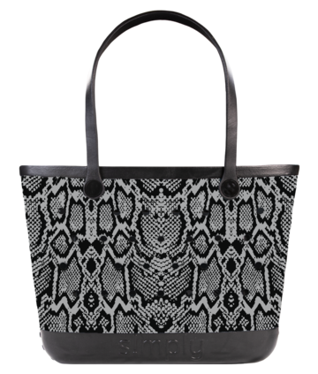 SNAKE PATTERNED LARGE SIMPLY TOTE