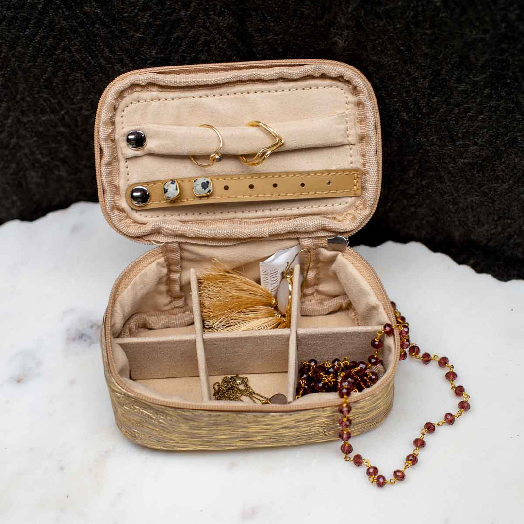 SHINE BRIGHT JEWELRY ORGANIZER NATURAL/GOLD