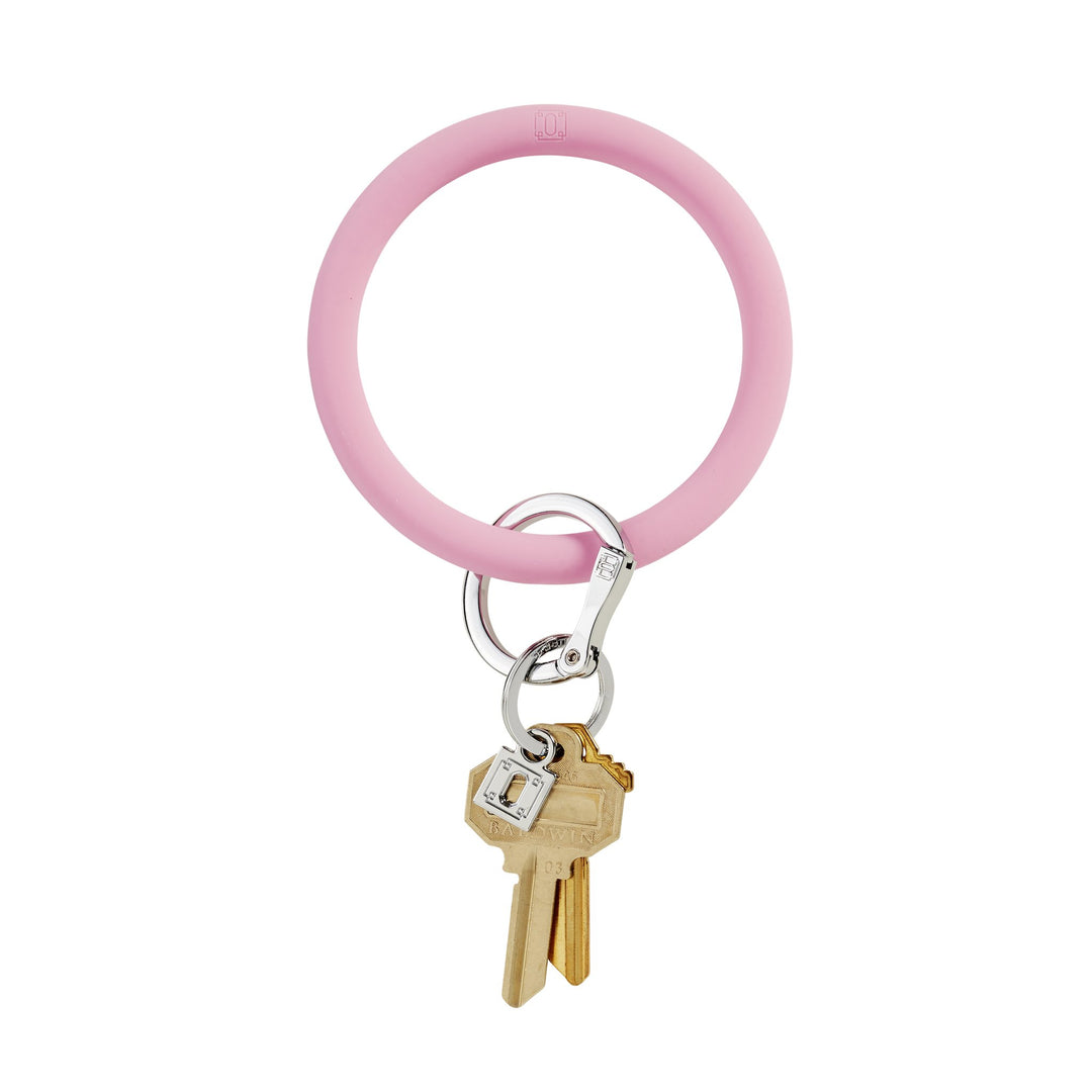 BIG O SILICONE KEY RING IN COTTON CANDY