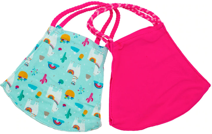 KIDS POMCHIE MASKS, HAPPY LLAMA