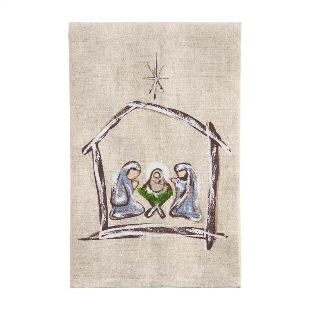 NATIVITY PAINTED TOWELS