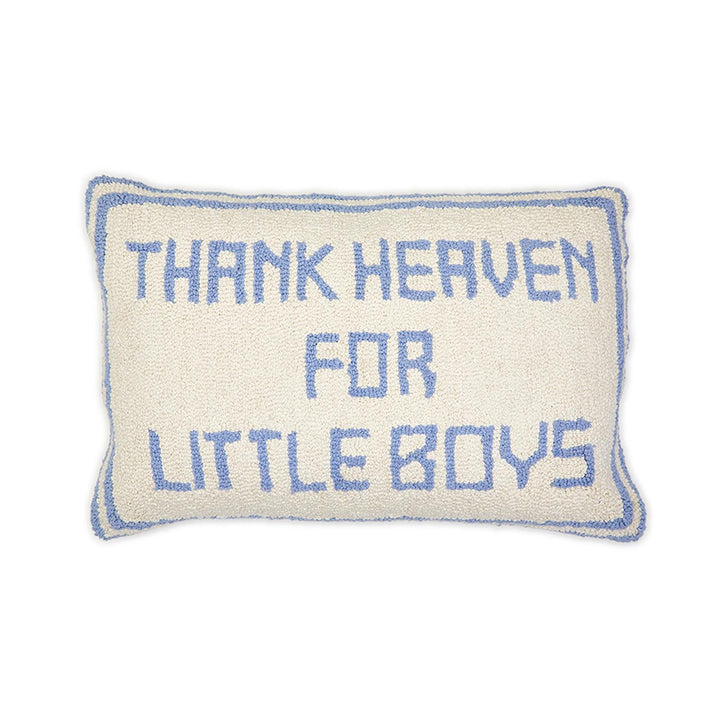 THANK HEAVEN EMBROIDERED DECORATIVE THROW PILLOW