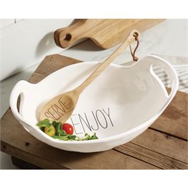 MUDPIE ENJOY SERVING BOWL SET